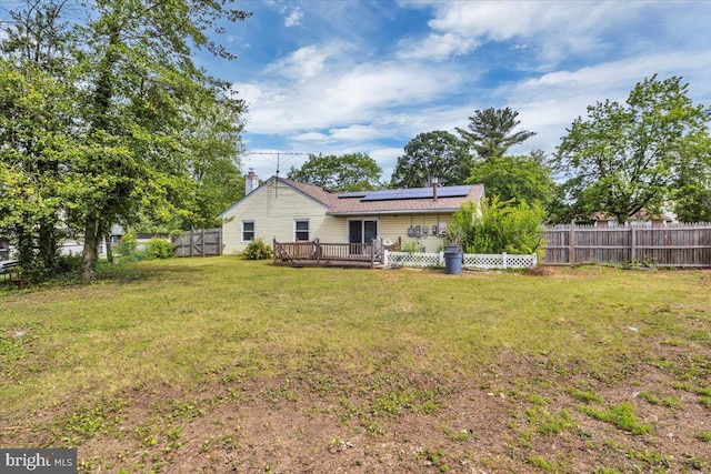 96 Messenger Ln, Willingboro, NJ 08046 - view of yard featuring a deck