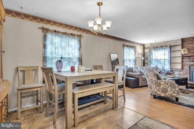 96 Messenger Ln, Willingboro, NJ 08046 - dining space featuring a chandelier and baseboards