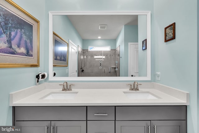 31107 Olney Way, Millsboro, DE 19966 - bathroom with double vanity and a shower stall