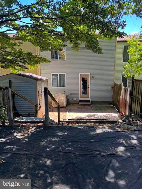 3612 Dorshire Ct, Pasadena, MD 21122 - rear view of house with a wooden deck