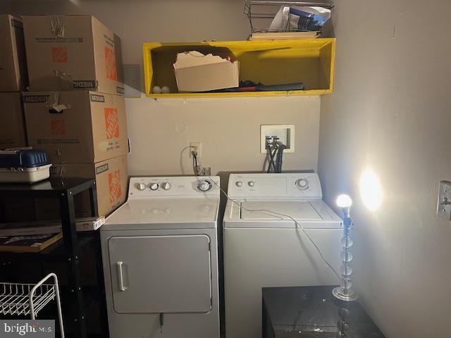 6708 Pauline Ct, Bryans Road, MD 20616 - washroom with independent washer and dryer and heating unit