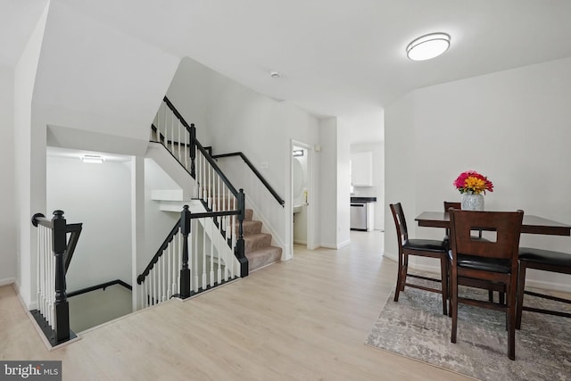 21748 Kings Crossing Ter, Ashburn, VA 20147 - dining room featuring wood finished floors and baseboards