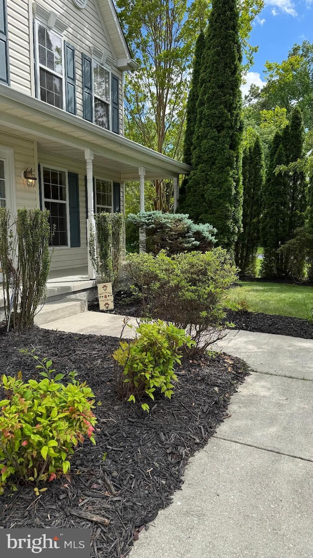 9 Whirlaway Dr, Bear, DE 19701 - view of exterior entry featuring covered porch