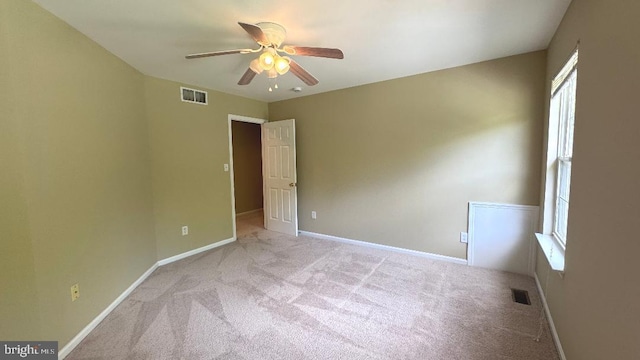 9 Whirlaway Dr, Bear, DE 19701 - spare room with a ceiling fan, carpet flooring, and baseboards