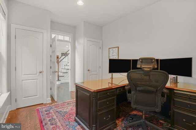 4904 Charmed Ct, Woodbridge, VA 22192 - office featuring light wood finished floors