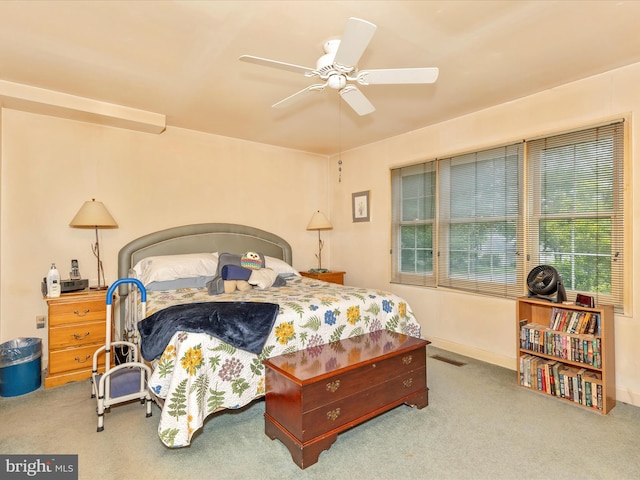 2409 Bear Den Rd, Frederick, MD 21701 - carpeted bedroom with a ceiling fan