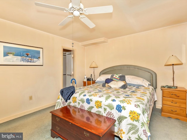 2409 Bear Den Rd, Frederick, MD 21701 - carpeted bedroom featuring baseboards and a ceiling fan