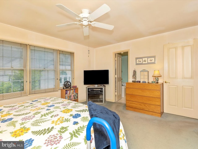 2409 Bear Den Rd, Frederick, MD 21701 - carpeted bedroom with a ceiling fan