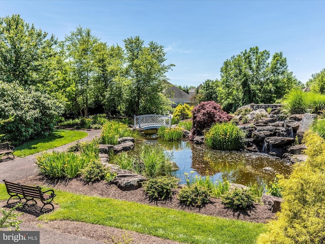 2409 Bear Den Rd, Frederick, MD 21701 - view of home's community featuring a small pond