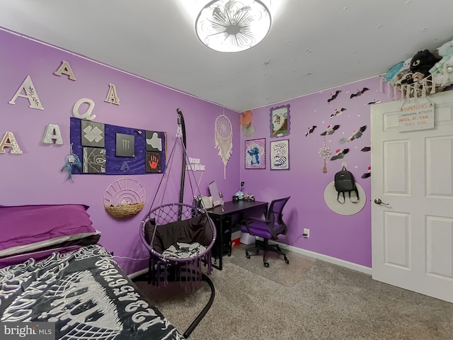 24950 Morgan Rd, Hollywood, MD 20636 - bedroom featuring carpet, an office area, and baseboards