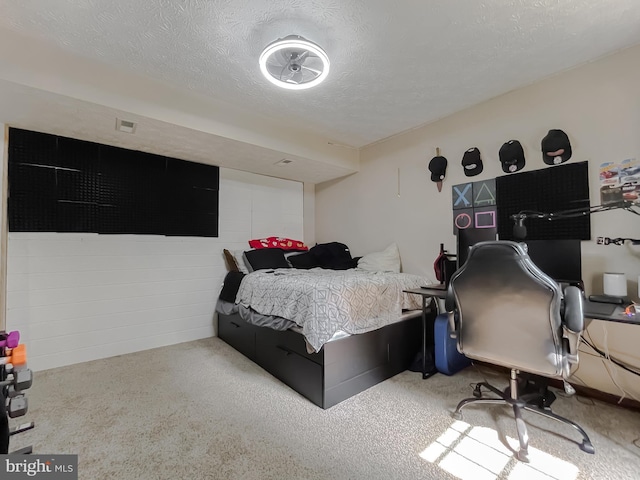 24950 Morgan Rd, Hollywood, MD 20636 - bedroom featuring a textured ceiling, carpet floors, and a desk