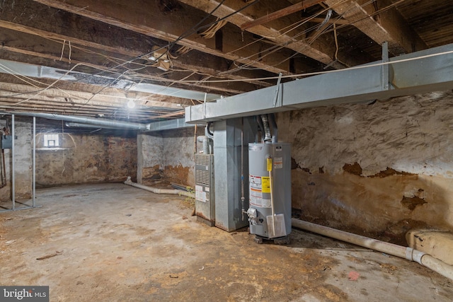 1504 N 57th St, Philadelphia, PA 19131 - below grade area featuring gas water heater and heating unit