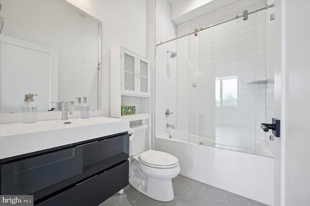 6522 Magnolia St, Philadelphia, PA 19119 - bathroom with toilet, vanity, bathing tub / shower combination, and tile patterned floors