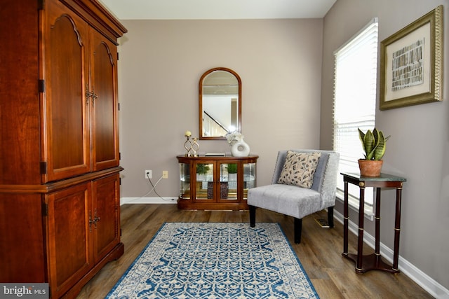9111 Dartford Pl, Bristow, VA 20136 - sitting room with dark wood-style floors