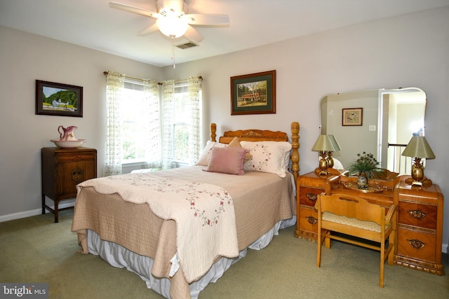 9111 Dartford Pl, Bristow, VA 20136 - bedroom featuring carpet and ceiling fan