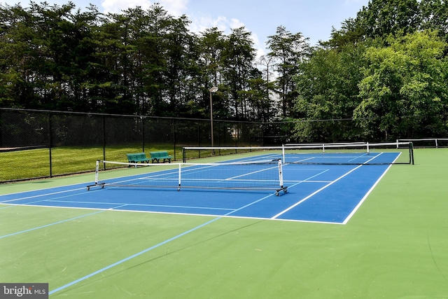 9111 Dartford Pl, Bristow, VA 20136 - view of tennis court with community basketball court