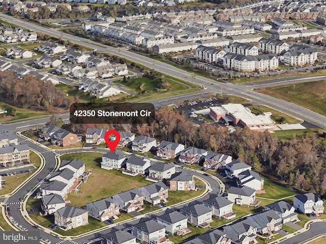 42350 Stonemont Cir, Ashburn, VA 20148 - aerial view of property's location featuring nearby suburban area