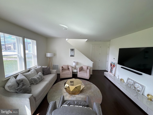 12139 Fallen Timbers Cir, Hagerstown, MD 21740 - living room with dark wood finished floors