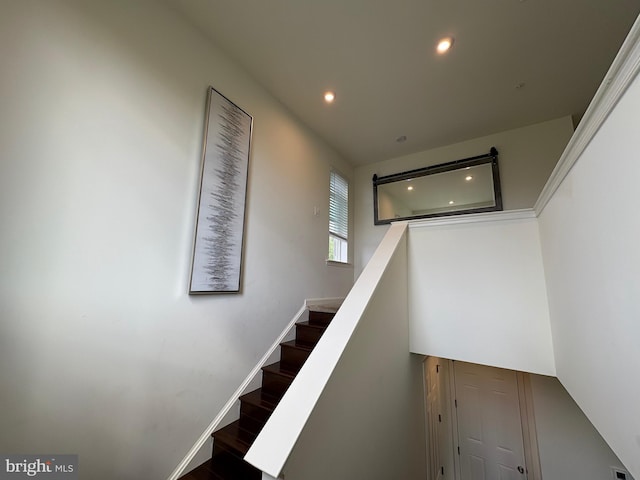 12139 Fallen Timbers Cir, Hagerstown, MD 21740 - stairway featuring recessed lighting