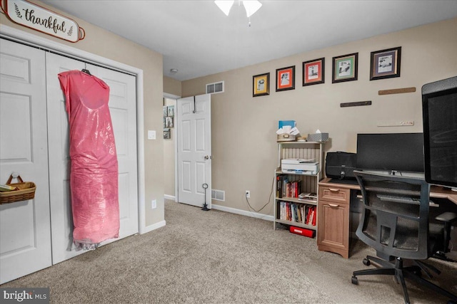 4127 Ford Dr, Emmaus, PA 18049 - home office with light colored carpet and baseboards