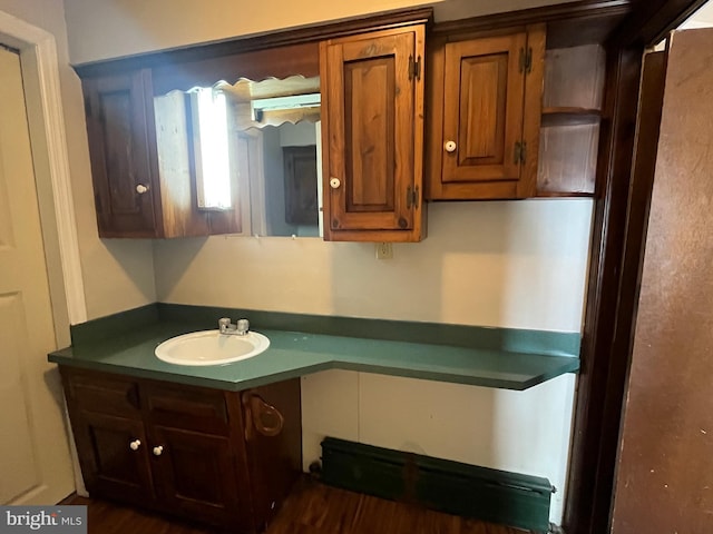 517 S Wayne St, Lewistown, PA 17044 - bathroom featuring vanity and wood finished floors