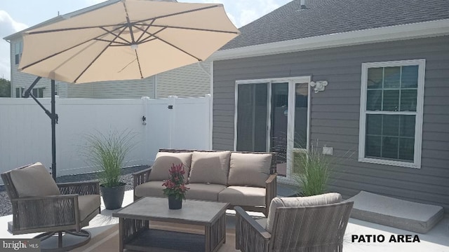 404 Jensen Way E, Martinsburg, WV 25401 - view of patio featuring an outdoor hangout area
