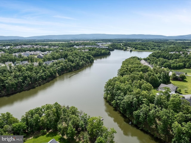 130 Grosbeak Ct, Lake Frederick, VA 22630 - drone / aerial view of a water and mountain view