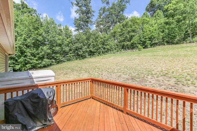 94 Gary Ln, Front Royal, VA 22630 - wooden terrace with a yard