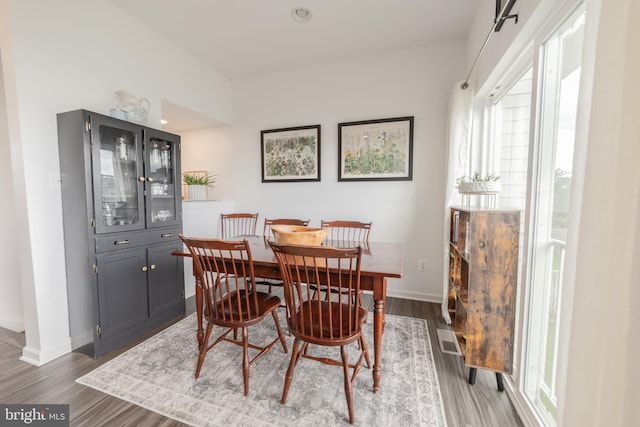 30 Kirby Ct, Bunker Hill, WV 25413 - dining area with wood finished floors and baseboards