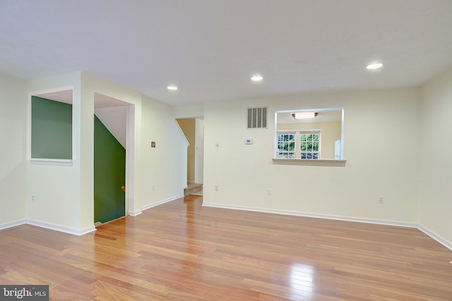 2566 Log Mill Ct, Crofton, MD 21114 - empty room with light wood-style flooring, recessed lighting, and baseboards