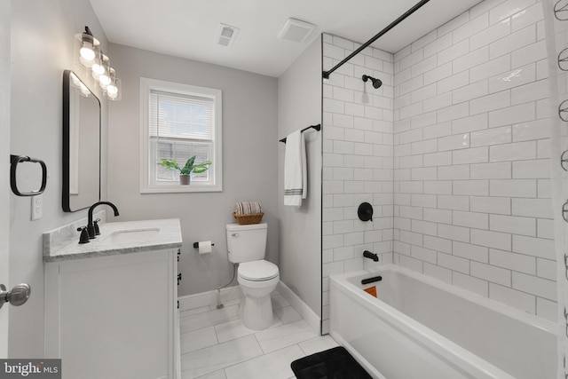 1508 W 36th St W, Baltimore, MD 21211 - bathroom with vanity, tile patterned floors, and bathtub / shower combination