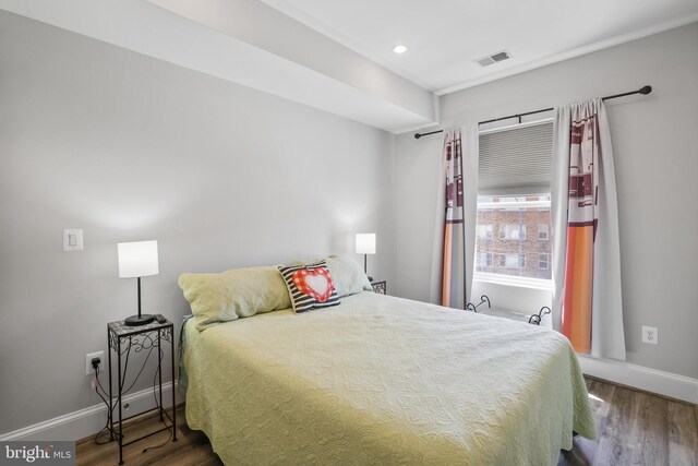 2221 M St NE Unit Ph1, Washington, DC 20002 - bedroom featuring baseboards, wood finished floors, and recessed lighting