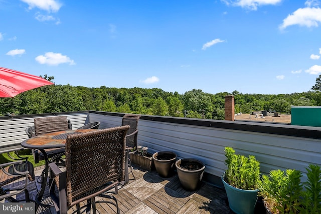2221 M St NE Unit Ph1, Washington, DC 20002 - wooden terrace featuring outdoor dining space
