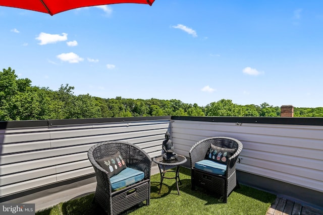 2221 M St NE Unit Ph1, Washington, DC 20002 - view of patio / terrace with a balcony