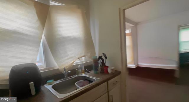 619 Sewall Ave, Asbury Park, NJ 07712 - kitchen featuring a sink and white cabinets