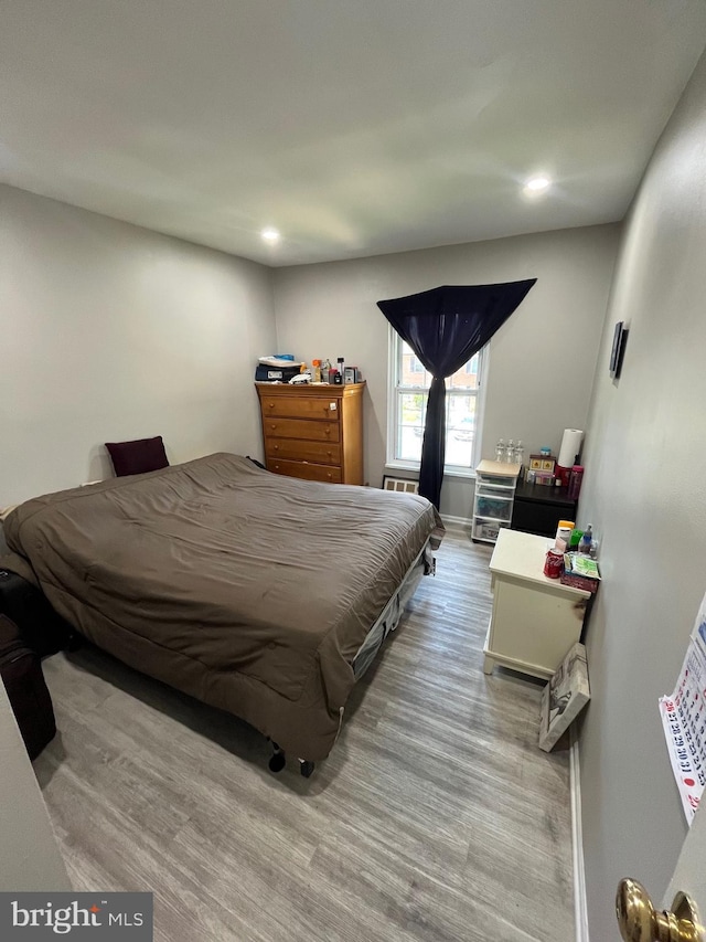 120 N Baylor Dr, Sterling, VA 20164 - bedroom featuring recessed lighting, baseboards, and wood finished floors