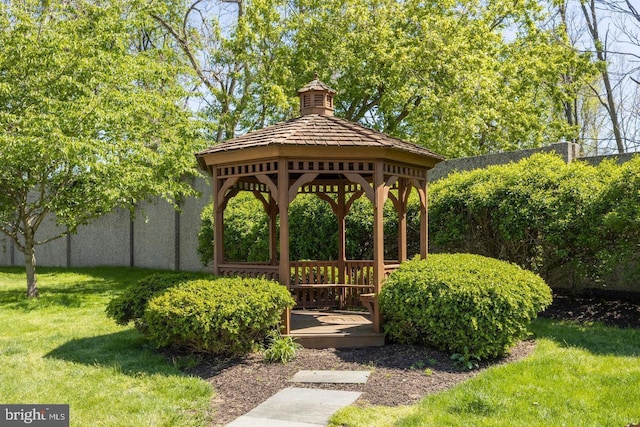 2905 Monterey Ct, Springfield, PA 19064 - view of community featuring a gazebo and a yard