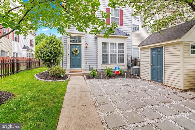 2738 Fresh Water Way, Odenton, MD 21113 - view of patio with cooling unit and an outdoor structure