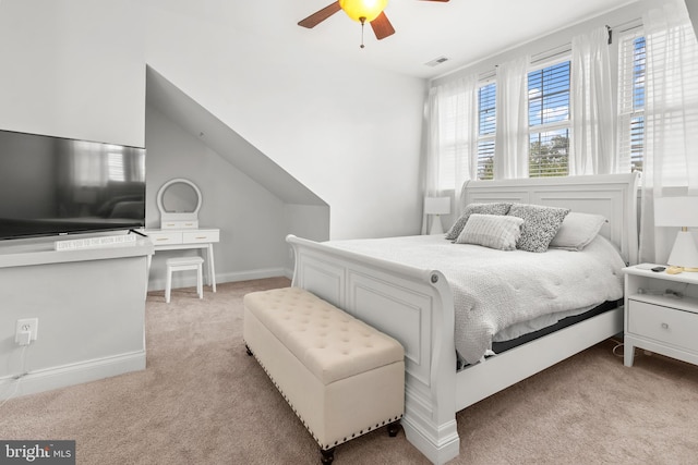 2738 Fresh Water Way, Odenton, MD 21113 - bedroom featuring light colored carpet, a ceiling fan, and baseboards