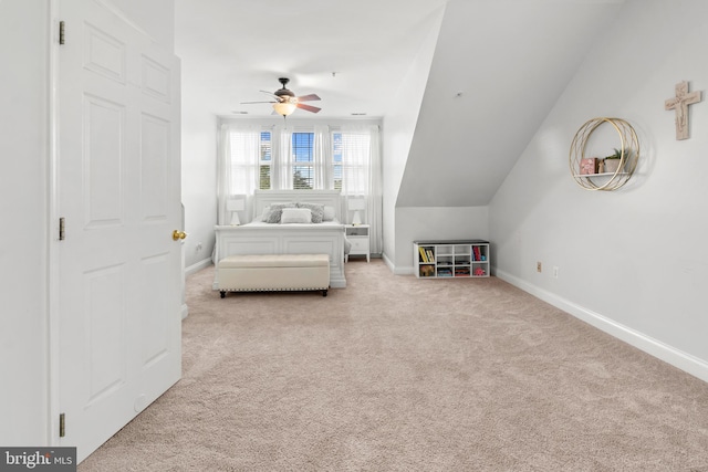 2738 Fresh Water Way, Odenton, MD 21113 - bedroom featuring carpet flooring, baseboards, and lofted ceiling
