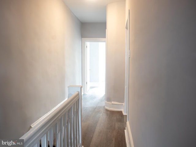 2549 N 29th St, Philadelphia, PA 19132 - hallway featuring dark wood-style flooring