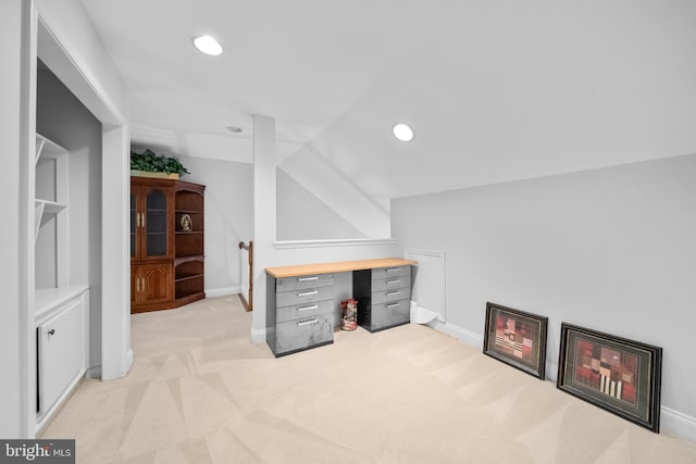 13443 Victory Gallop Way, Gainesville, VA 20155 - unfurnished office featuring recessed lighting, light colored carpet, baseboards, and lofted ceiling
