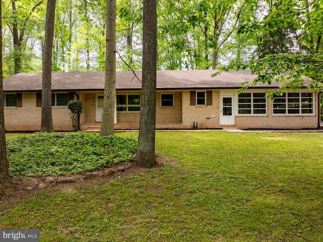 1906 Parkvue Rd, Fallston, MD 21047 - rear view of house featuring brick siding and a yard