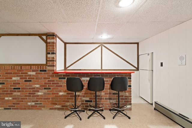 1906 Parkvue Rd, Fallston, MD 21047 - dining room featuring a baseboard radiator and tile patterned floors