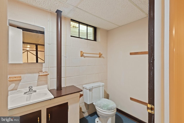 1906 Parkvue Rd, Fallston, MD 21047 - bathroom with tile walls and vanity