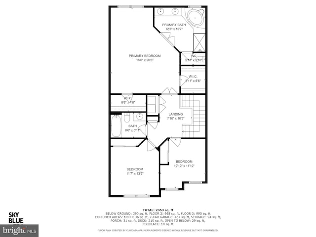 23412 Berkeley Meadows Dr, Ashburn, VA 20148 - floor plan / room layout