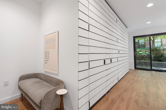 57 N St NW Unit 134, Washington, DC 20001 - corridor with light wood-type flooring, recessed lighting, and baseboards