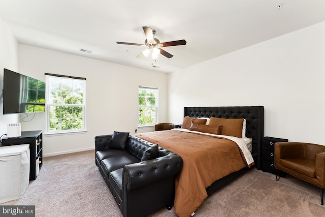 6315 Halsted Ave, Capitol Heights, MD 20743 - carpeted bedroom featuring baseboards and a ceiling fan