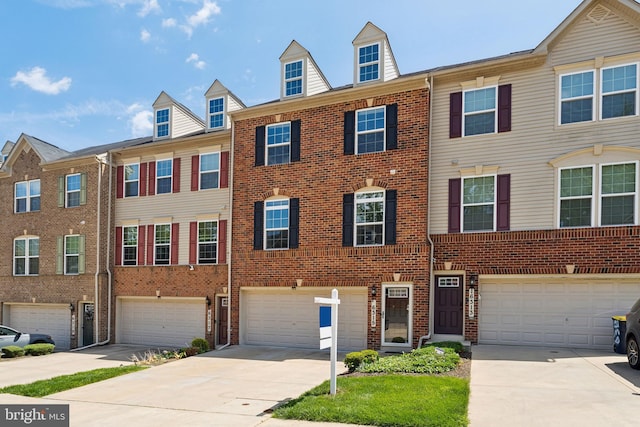 6315 Halsted Ave, Capitol Heights, MD 20743 - view of property with brick siding, driveway, and a garage