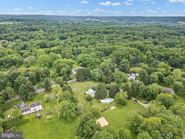 10 Old Orchard Ln, Chadds Ford, PA 19317 - aerial view of property and surrounding area with a forest